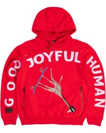 YEMA GJH HOODIE IN LALI RED YEMA at Yema